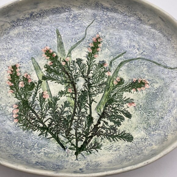 Salt Marsh Pottery Winter Beauty hanging dish trinket rings MA Floral - Picture 2 of 9